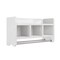 Alaterre Furniture 25" Bath Storage Shelf with Two Towel Rods, White ABSS0050 - alternate 1